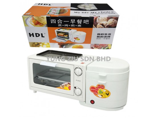 HDL-60811#9L 4 IN 1 BREAKFAST MACHINE